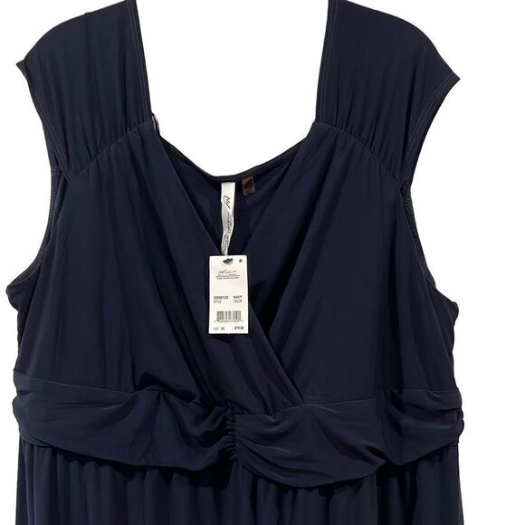 NY Collection Women’s Dress Sz.3X Navy NWT - Picture 1 of 4